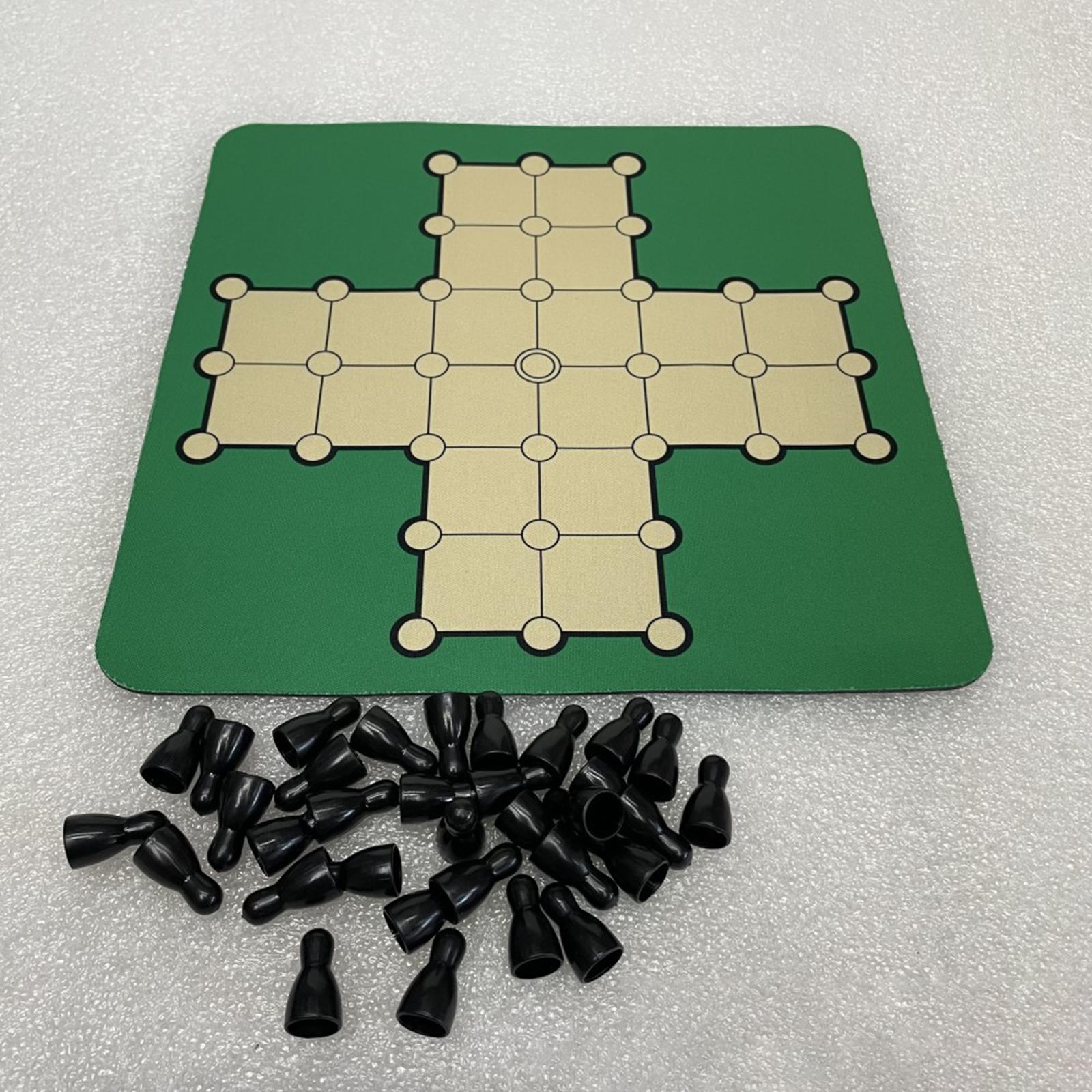Strategy Board Game - Rubber Solitaire Board Game Set Tabletop
