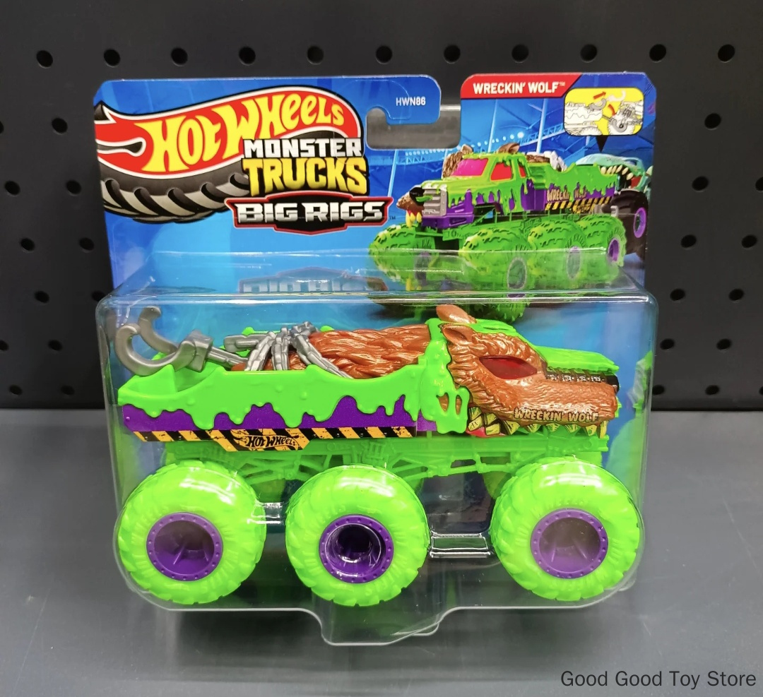Hot Wheels Mega Wreckin Wolf S - Hot Wheels Car Monster Trucks review and price