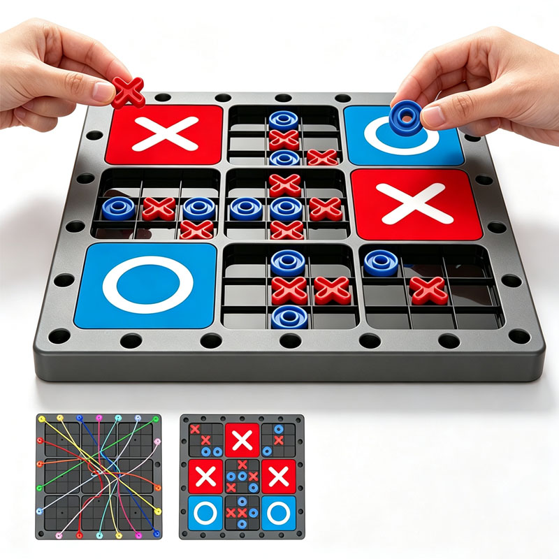 NEW 2 In1 Tic Tac Toe Board Ga - Strategy Board Game review and price