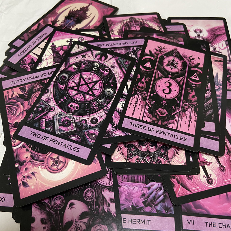 Pink Gothic Tarot Deck 78 Card - Board Game Of Life review and price