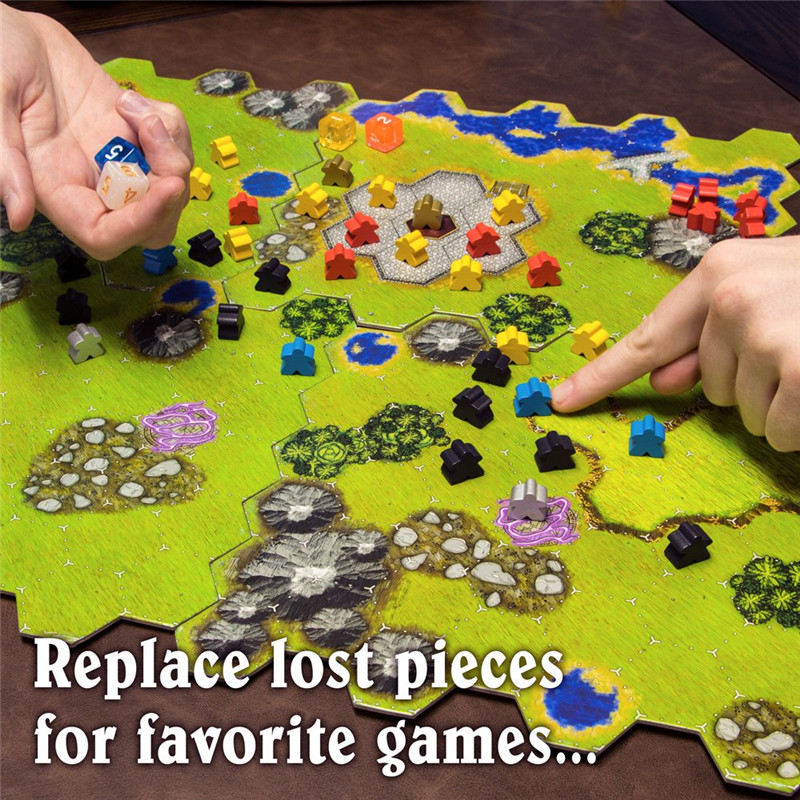 14PCS Wooden Humanoid Meeples  - Board Game Catan review and price